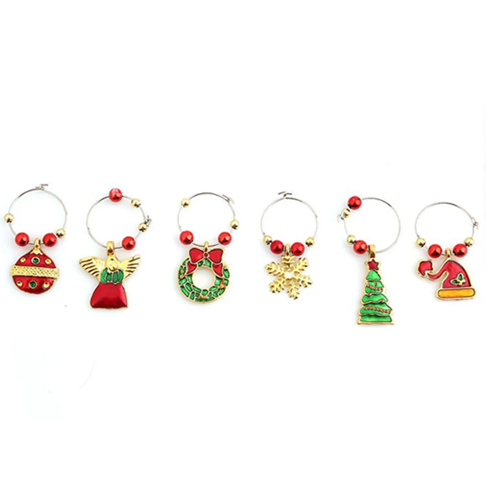 6Pcs Wine Glass Charms Set Classic Drink Markers for Parties Weddings Holidays Gift Ideas Glass Charm Accessories
6Pcs Wine Glass Charms Set Classic Drink Markers for Parties Weddings Holidays Gift Ideas Glass Charm Accessories