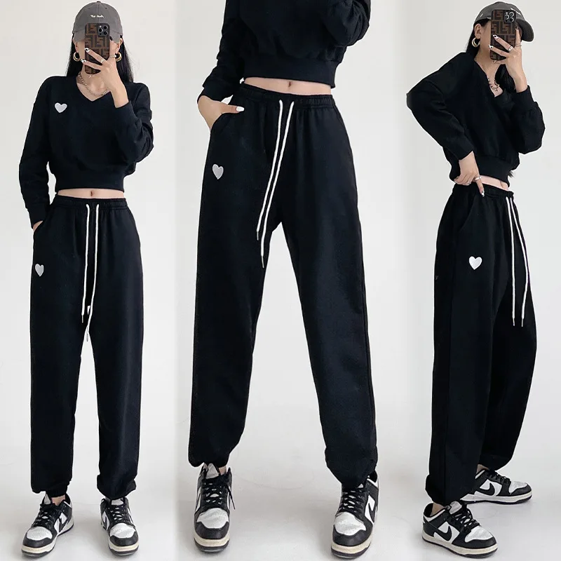 Autumn Loose Women Sportswear Tracksuit Cotton Korean Style V-neck Sweatshirt+sweatpant Running Jogger Fitness Outfit Casual Set
Autumn Loose Women Sportswear Tracksuit Cotton Korean Style V-neck Sweatshirt+sweatpant Running Jogger Fitness Outfit Casual Set