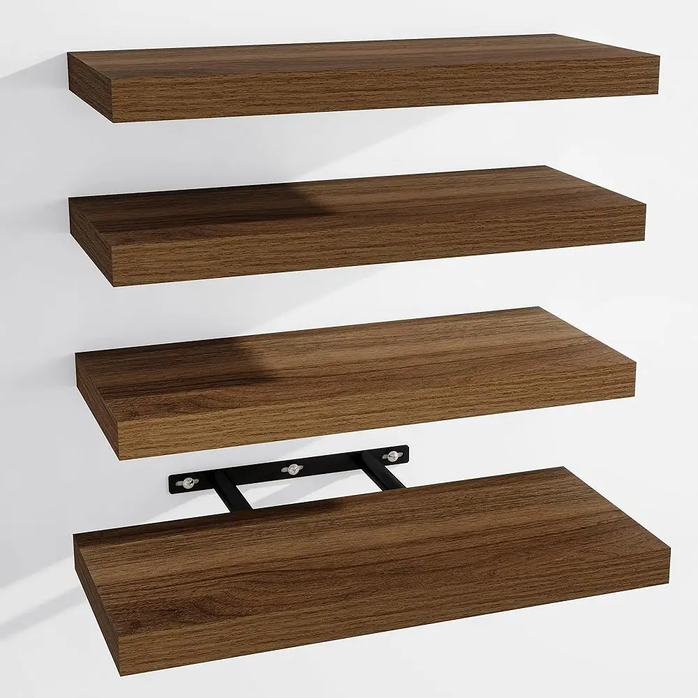 Floating Shelves For Wall, Wall Mounted Shelves With Invisible Brackets, 4 Small Wood Floating Wall Shelf Shelves For Living
Floating Shelves For Wall, Wall Mounted Shelves With Invisible Brackets, 4 Small Wood Floating Wall Shelf Shelves For Living