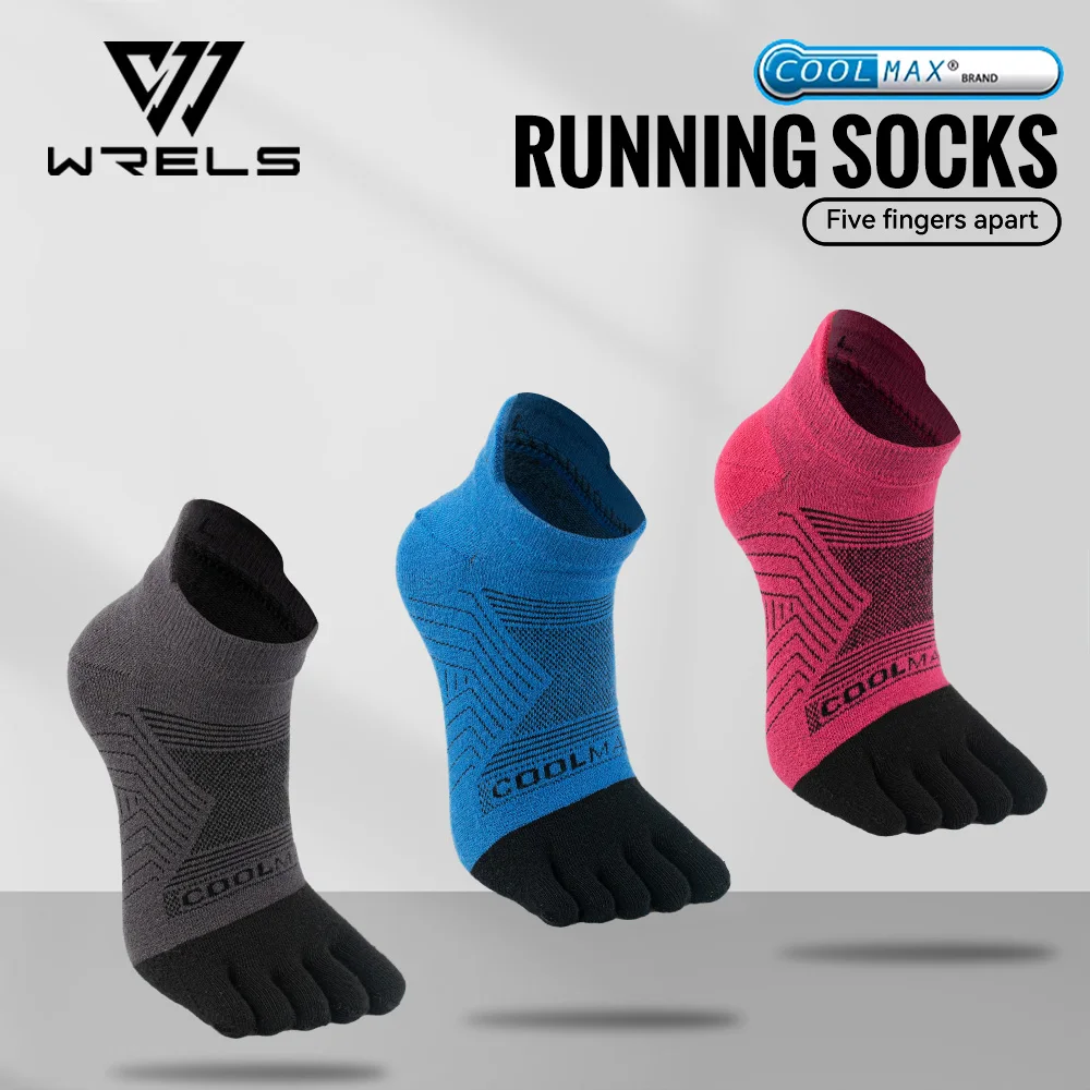 WRELS COOLMAX Quick-Dry Professional Five-Toe Socks Quick-Dry Moisture-Wicking Durable Trail Running Men Women Odor free Socks
WRELS COOLMAX Quick-Dry Professional Five-Toe Socks Quick-Dry Moisture-Wicking Durable Trail Running Men Women Odor free Socks