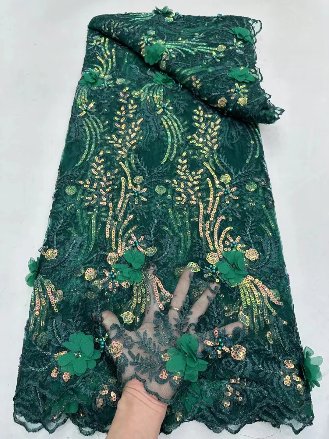 2024 Latest African Sequins Lace Fabric High Quality Embroidery 3D French Flower Beads Nigerian Net Lace For Wedding Party Dress
2024 Latest African Sequins Lace Fabric High Quality Embroidery 3D French Flower Beads Nigerian Net Lace For Wedding Party Dress