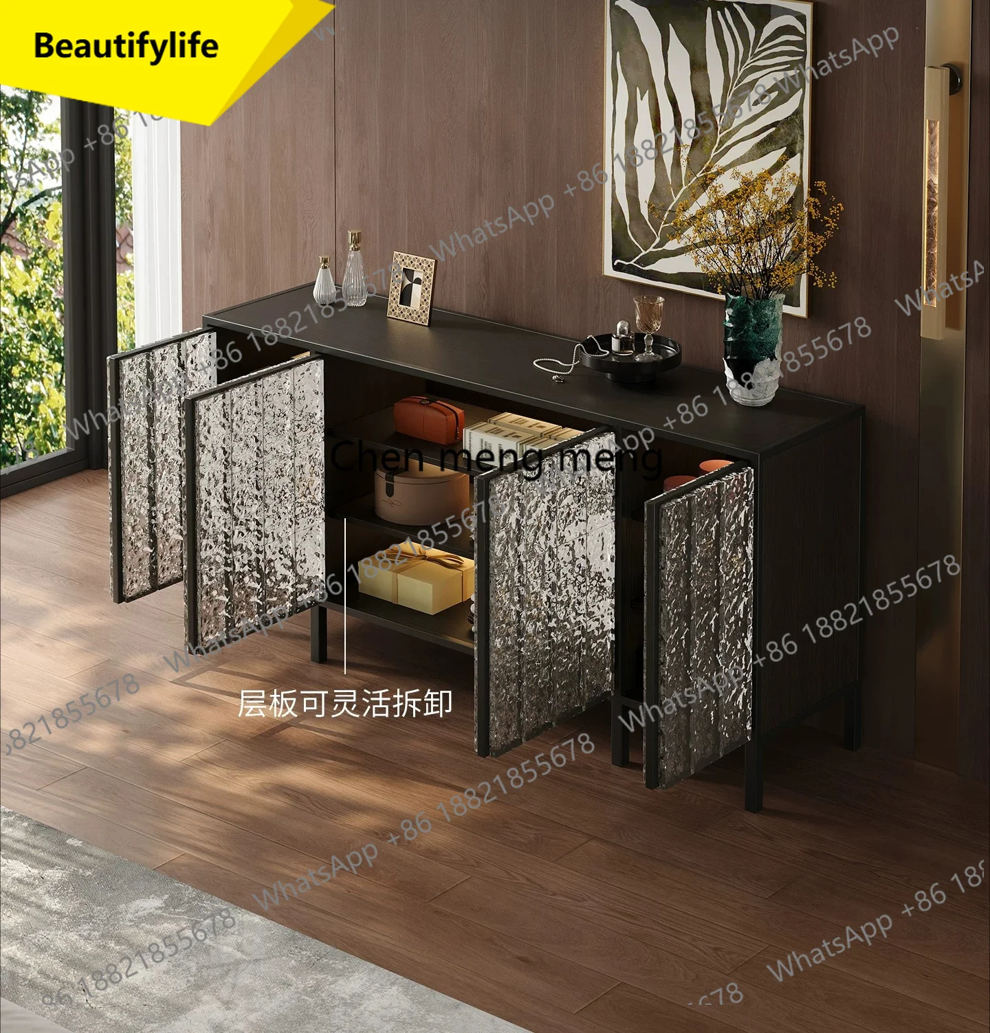 a55 Side cabinet Modern crystal brick wine cabinet Living room locker Designer wall integrated cabinet
a55 Side cabinet Modern crystal brick wine cabinet Living room locker Designer wall integrated cabinet