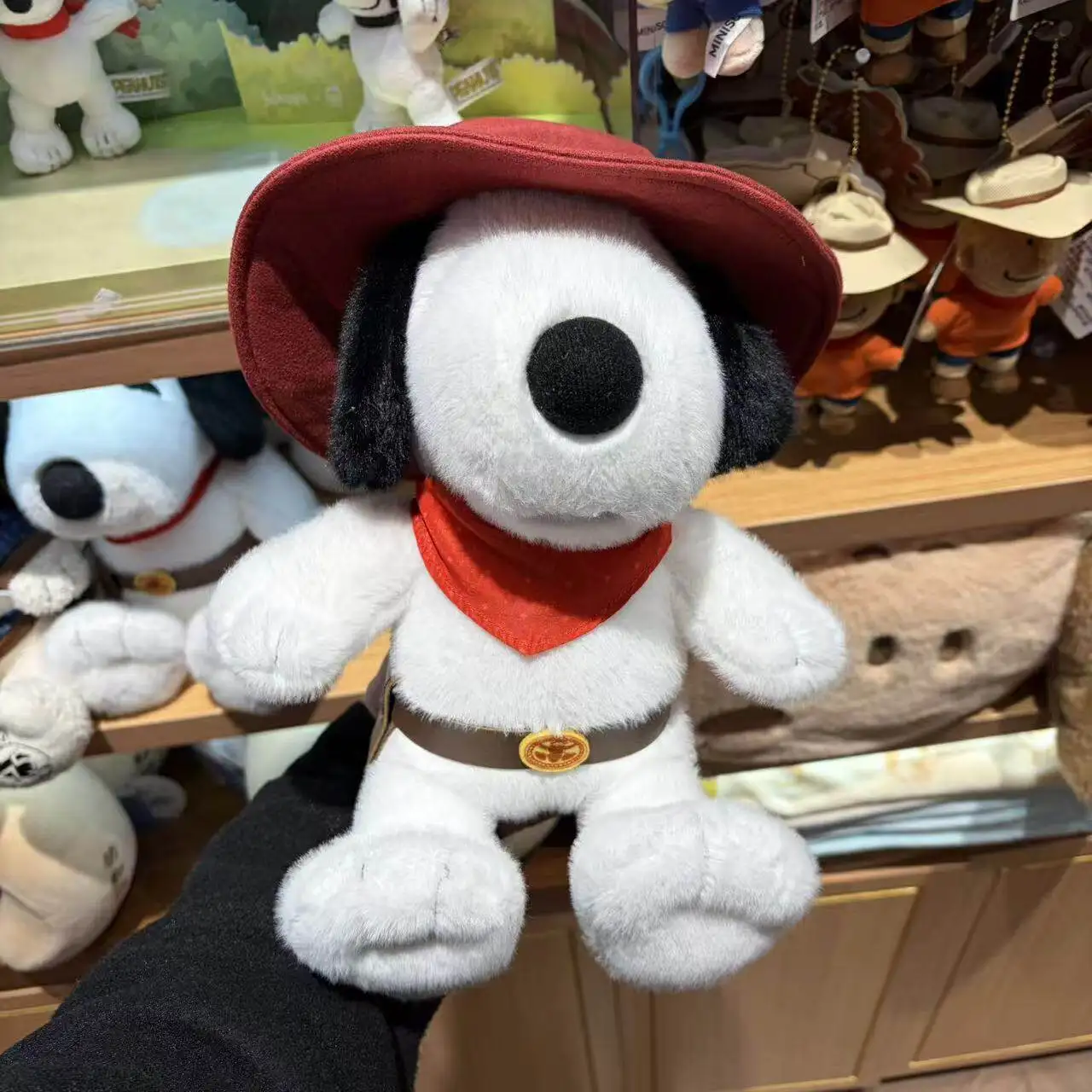 Snoopy Cowboy Western Sitting Plush Doll, Official Style Peanuts Character in Hat Boots Collectible Figure, Cute Stuffed Toy
Snoopy Cowboy Western Sitting Plush Doll, Official Style Peanuts Character in Hat Boots Collectible Figure, Cute Stuffed Toy
