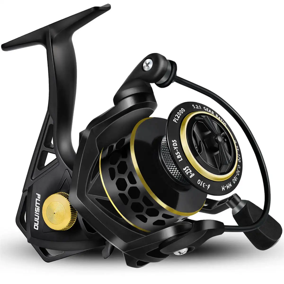 PLUSINNO PL Spinning Fishing Reel 5.2:1 Durable Gear MAX Drag 13lb for Bass Crap Freshwater
PLUSINNO PL Spinning Fishing Reel 5.2:1 Durable Gear MAX Drag 13lb for Bass Crap Freshwater