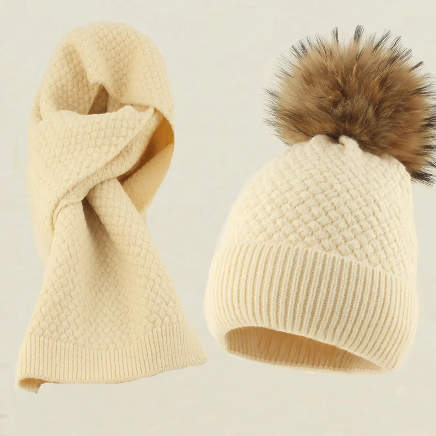 Wool Hat Scarf Set Winter Women Knit Beanie Raccoon Pompom Warm Accessory For Cold Weather Autumn Sports Skiing Outdoor Holiday
Wool Hat Scarf Set Winter Women Knit Beanie Raccoon Pompom Warm Accessory For Cold Weather Autumn Sports Skiing Outdoor Holiday