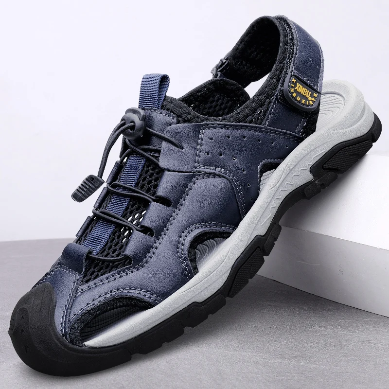 Summer Men Sandals Genuine Leather Mens Casual Shoes Outdoor Men Leather Sandals for Men Beach Shoes Roman mens Shoes
Summer Men Sandals Genuine Leather Mens Casual Shoes Outdoor Men Leather Sandals for Men Beach Shoes Roman mens Shoes