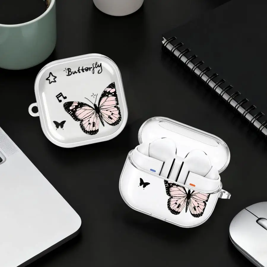 Cartoon Butterfly Case For Samsung Galaxy Buds 3Pro 4Pro 3 FE 2 4 Pro Live 2Pro Clear Earphone Cases Cover With Hook
Cartoon Butterfly Case For Samsung Galaxy Buds 3Pro 4Pro 3 FE 2 4 Pro Live 2Pro Clear Earphone Cases Cover With Hook