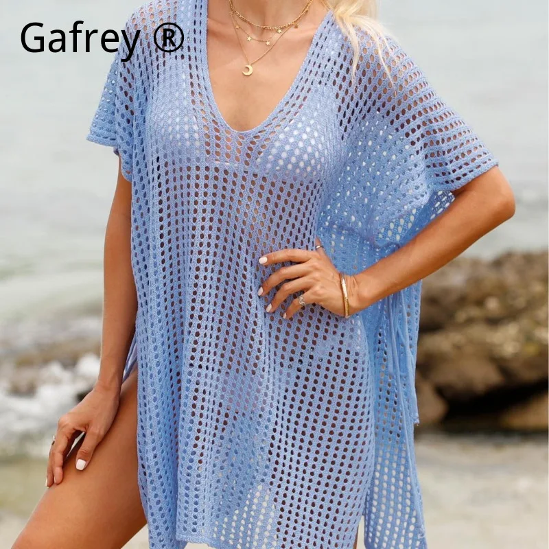 Женское сексуальное пляжное платье из кружева, ажурная вязаная накидка для бикини, туника в стиле бохо с завязками, туника для летнего отдыха
Женское сексуальное пляжное платье из кружева, ажурная вязаная накидка для бикини, туника в стиле бохо с завязками, туника для летнего отдыха