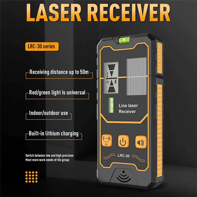 【Hot Cake】164Ft Dual Laser Level Receiver With Horizontal Air Bladder For Precise Green And Red Detection
【Hot Cake】164Ft Dual Laser Level Receiver With Horizontal Air Bladder For Precise Green And Red Detection