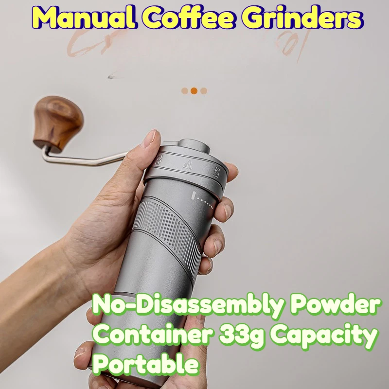 Manual Coffee Grinders External Grind Adjustment Steel Core No Disassembly Powder Container 33g Capacity Portable Home Office
Manual Coffee Grinders External Grind Adjustment Steel Core No Disassembly Powder Container 33g Capacity Portable Home Office