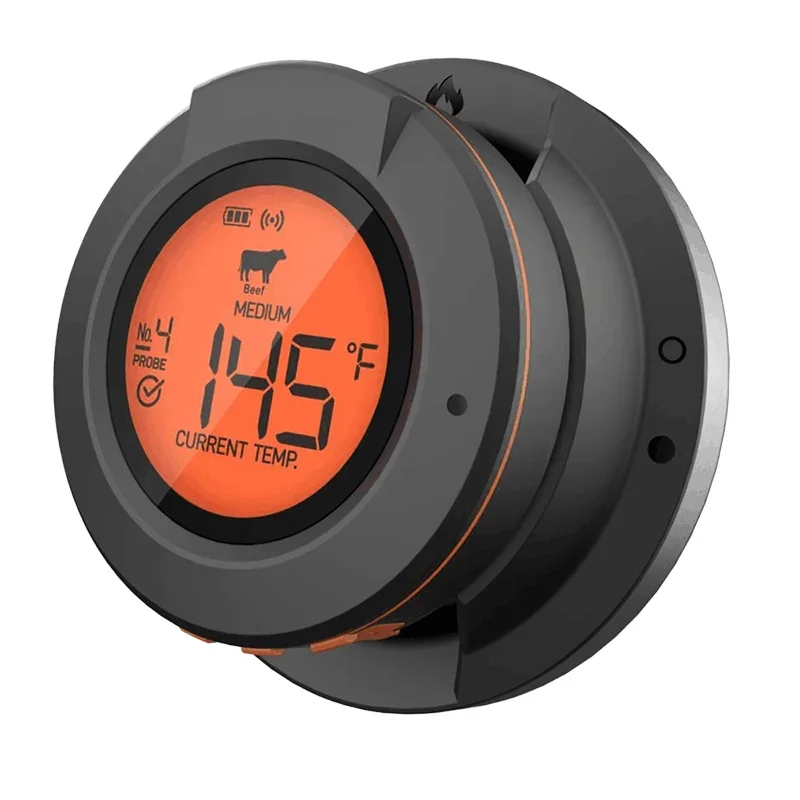 Wholesale Digital Wireless Bluetooth Round Dome Oven Meat Food Thermometer with Metal Probe for BBQ Grill
Wholesale Digital Wireless Bluetooth Round Dome Oven Meat Food Thermometer with Metal Probe for BBQ Grill