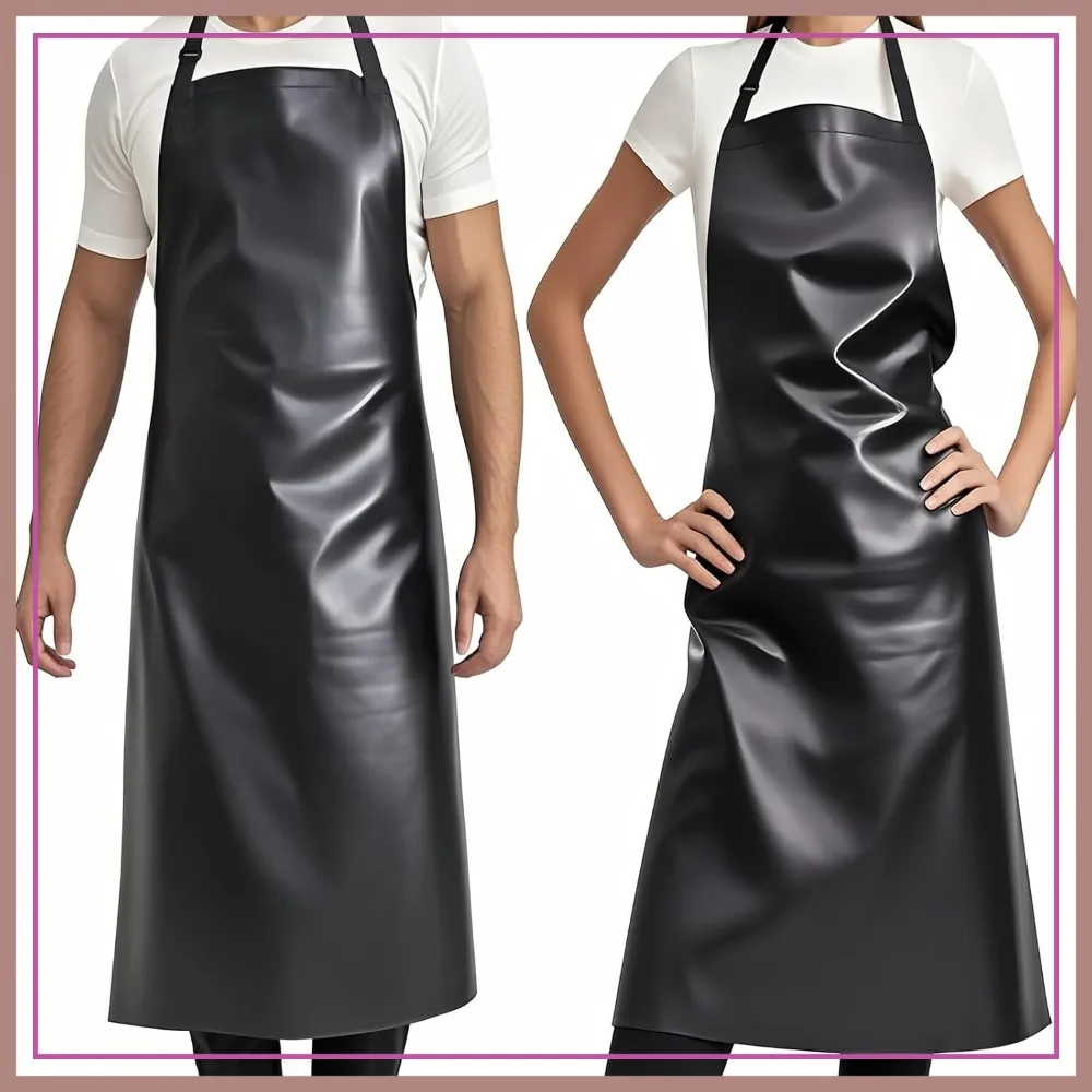 Heavy-Duty Waterproof Apron, Chemical Resistant Rubber Vinyl for Industrial, Lab, Kitchen, Butcher & Grilling (40")
Heavy-Duty Waterproof Apron, Chemical Resistant Rubber Vinyl for Industrial, Lab, Kitchen, Butcher & Grilling (40")