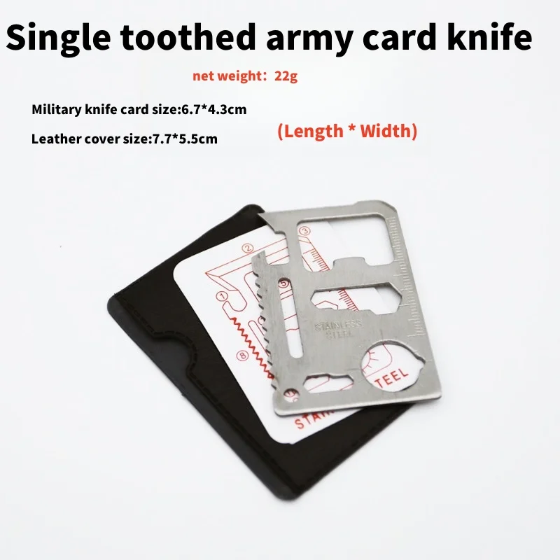 Outdoor camping supplies, multifunctional military knife card, portable bottle opener, tool card, folding knife, EDC equipment
Outdoor camping supplies, multifunctional military knife card, portable bottle opener, tool card, folding knife, EDC equipment