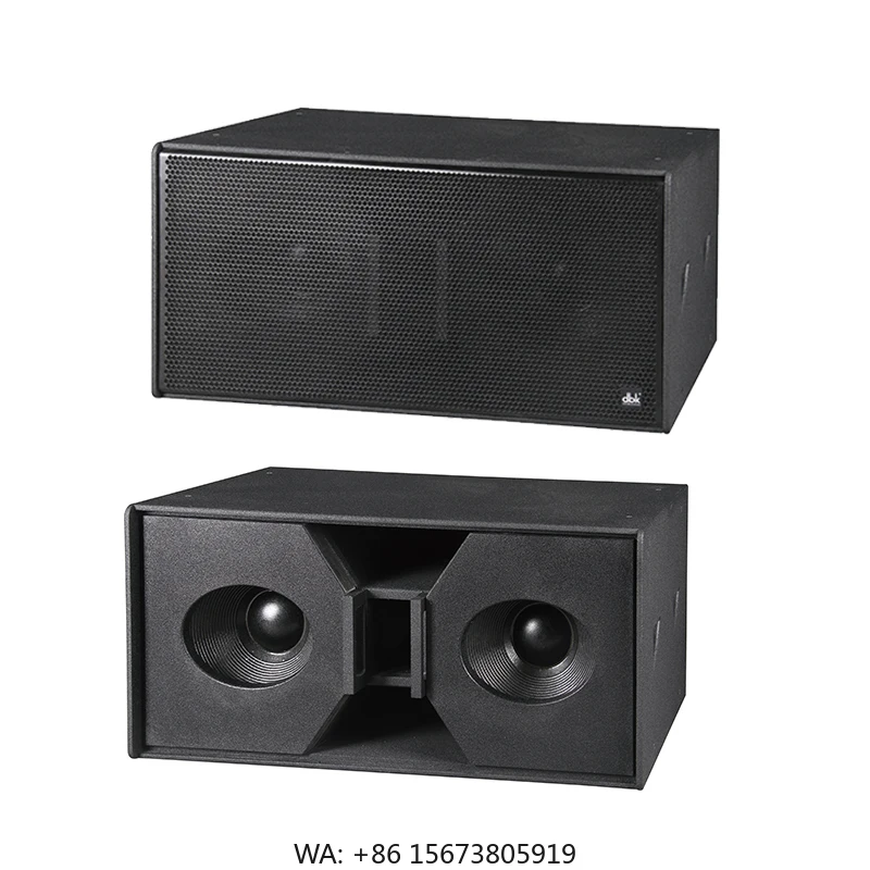 High Power 1600W(RMS) 3200W(PEAK) Dual 18inch Line Array Subwoofer Passive Bass Pro Sound Speaker System for Stage Concert
High Power 1600W(RMS) 3200W(PEAK) Dual 18inch Line Array Subwoofer Passive Bass Pro Sound Speaker System for Stage Concert
