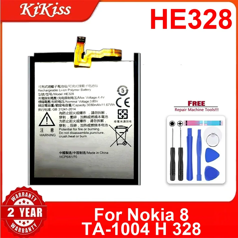 HE328 3030Mah Battery For Nokia 8 Ta-1004 H 328 Fast-Charging Premium Mobile Phone
HE328 3030Mah Battery For Nokia 8 Ta-1004 H 328 Fast-Charging Premium Mobile Phone