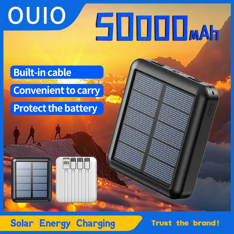50000mAh Solar Power Bank 2.1A Double USB Fast Charging With Flashlight External Backup Battery For IPhone Xiaomi Samsung
50000mAh Solar Power Bank 2.1A Double USB Fast Charging With Flashlight External Backup Battery For IPhone Xiaomi Samsung