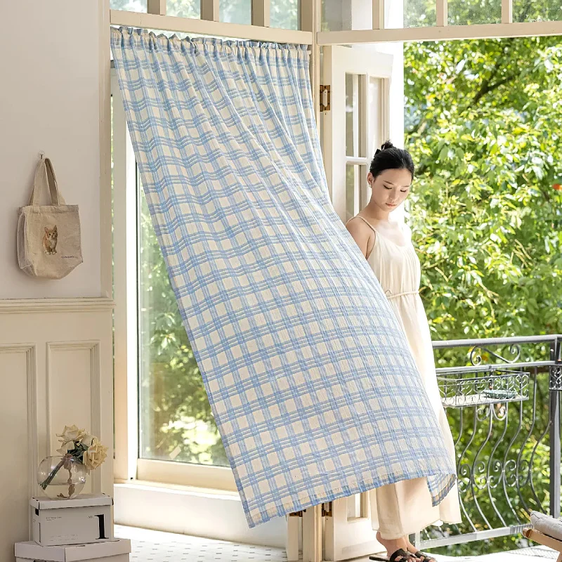 Стильная сине-белая штора в клетку для двери, спальни, кухни, длинная штора на липучке, разделительная штора без сверления
Стильная сине-белая штора в клетку для двери, спальни, кухни, длинная штора на липучке, разделительная штора без сверления