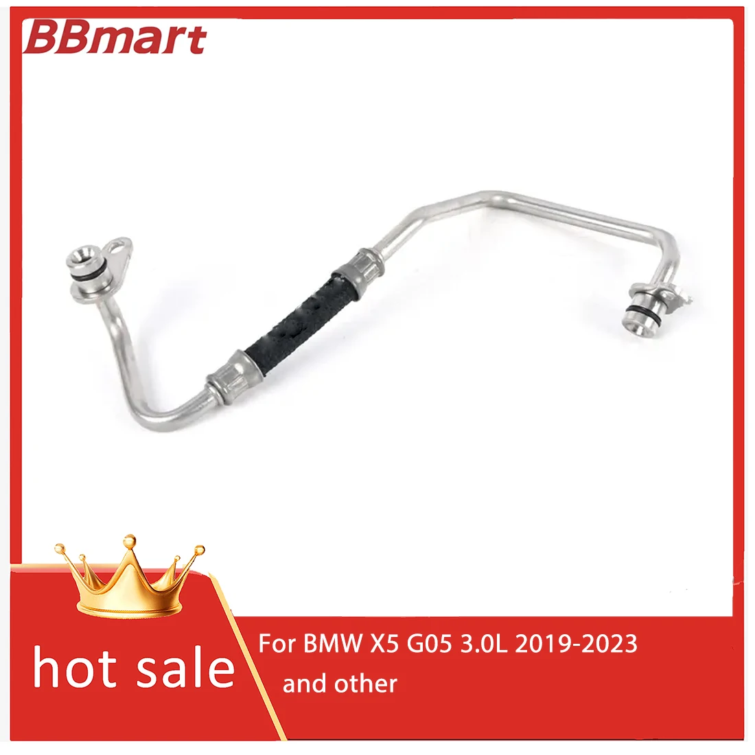 11428679019 turbocharger pipe for BMW X5 G05 3.0L 2019-2023 and other.Hot selling auto parts.BBmart
11428679019 turbocharger pipe for BMW X5 G05 3.0L 2019-2023 and other.Hot selling auto parts.BBmart
