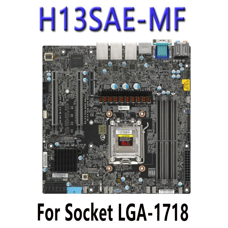 H13SAE-MF ДЛЯ материнских плат Supermicro DDR5-5200 МГц, AMD Ryzen ™ Процессор серии 7000, протестирован перед отправкой
H13SAE-MF ДЛЯ материнских плат Supermicro DDR5-5200 МГц, AMD Ryzen ™ Процессор серии 7000, протестирован перед отправкой
