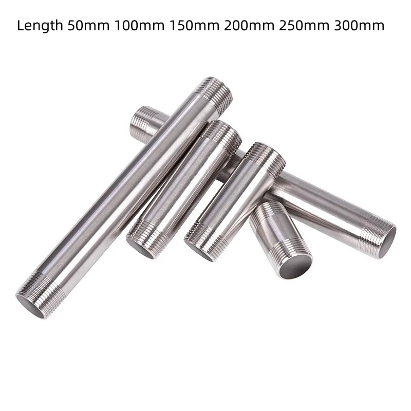 Length 50/100/150/200/250/300mm 1/4" 3/8" 1/2" 3/4" -2” BSP Male Thread Long Nipple 304 Stainless Steel Pipe Fitting Connector
Length 50/100/150/200/250/300mm 1/4" 3/8" 1/2" 3/4" -2” BSP Male Thread Long Nipple 304 Stainless Steel Pipe Fitting Connector