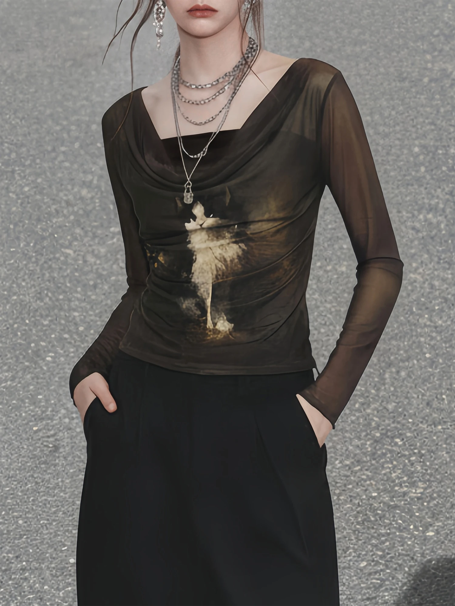 Повседневная женская футболка с длинным рукавом, облегающая, с принтом, для ежедневной носки, из полиэфирного волокна, с высокой талией
Повседневная женская футболка с длинным рукавом, облегающая, с принтом, для ежедневной носки, из полиэфирного волокна, с высокой талией