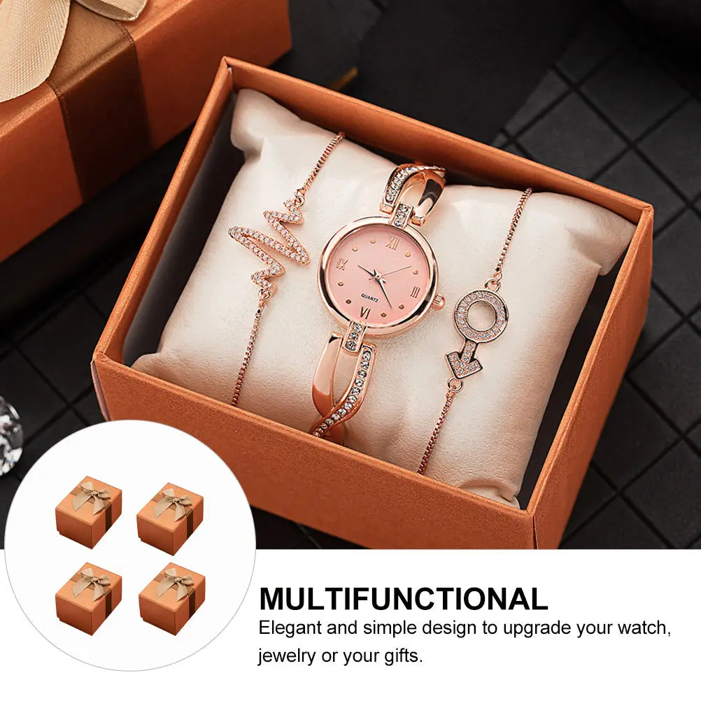 Bracelet Organizer Case Watch Box Presents Boxes with Ribbon Bows Storage Creative
Bracelet Organizer Case Watch Box Presents Boxes with Ribbon Bows Storage Creative