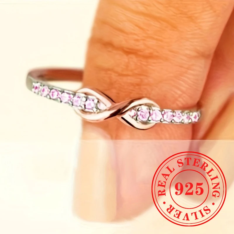 Huitan Chic Infinity Sign Кольца из стерлингового серебра 925 пробы для женщин Розовое золото с розовым кубическим цирконом Кольца Романтические свежие ювелирные изделия
Huitan Chic Infinity Sign Кольца из стерлингового серебра 925 пробы для женщин Розовое золото с розовым кубическим цирконом Кольца Романтические свежие ювелирные изделия