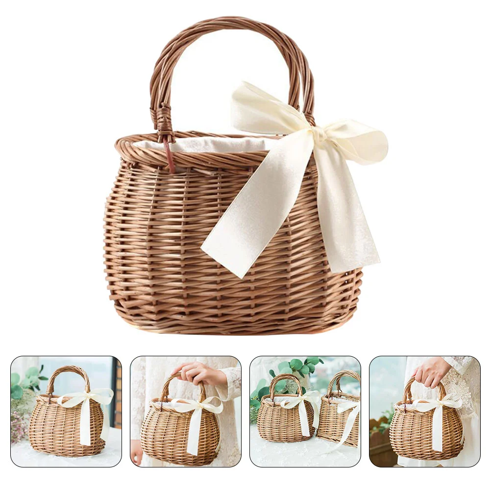 Woven Flower Basket Handmade Sturdy Storage Container for Sundries Food Toiletries Rural Style Home Decoration Multi functional
Woven Flower Basket Handmade Sturdy Storage Container for Sundries Food Toiletries Rural Style Home Decoration Multi functional