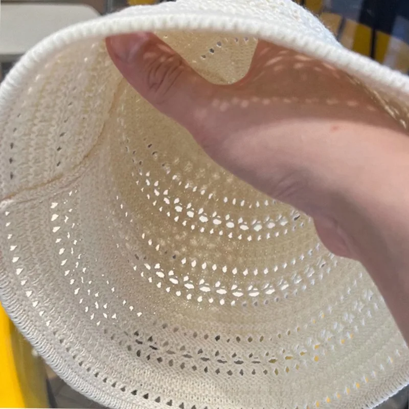 2025 Summer New Hollow Knitted Sun Protection and Sunshade Hat for Women's Leisure Versatile Small Fresh Fashion Pot Hat
2025 Summer New Hollow Knitted Sun Protection and Sunshade Hat for Women's Leisure Versatile Small Fresh Fashion Pot Hat