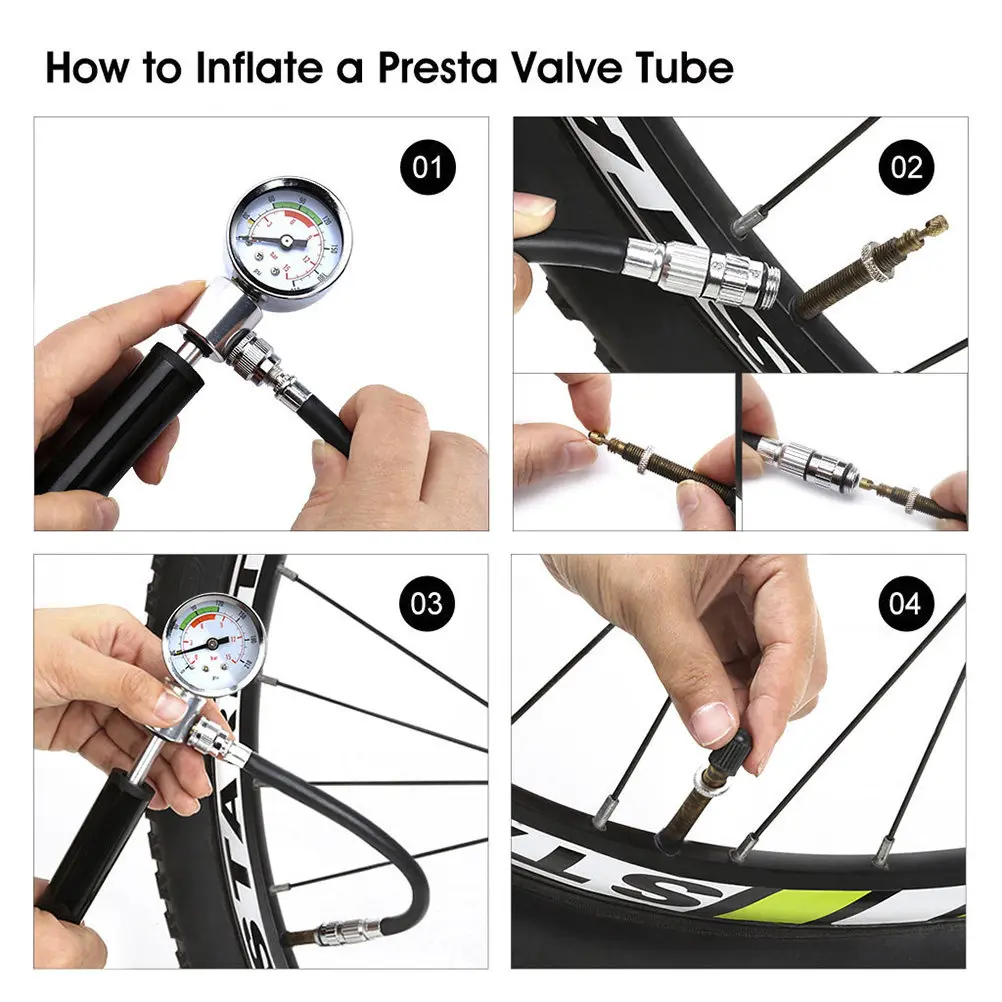 High Pressure Portable Bike Pump with Iron Barrel Rubber Grip Mini Frame to Floor Inflator for Suspension Fork and Tire
High Pressure Portable Bike Pump with Iron Barrel Rubber Grip Mini Frame to Floor Inflator for Suspension Fork and Tire