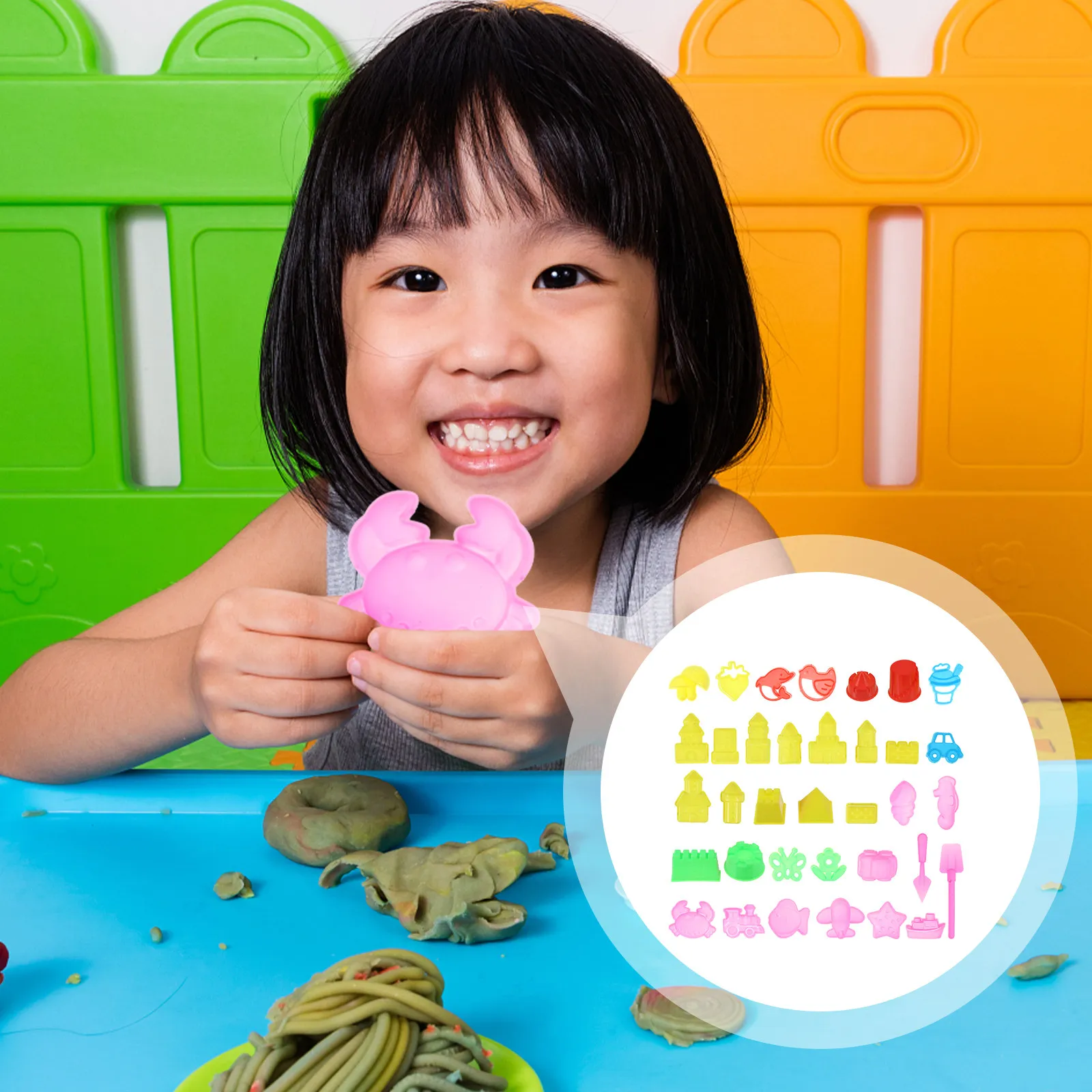 35Pcs Sand Mold Set Bright Cartoon Plasticine DIY Clay Creative Kids Educational Kit Children Manual Plasticine
35Pcs Sand Mold Set Bright Cartoon Plasticine DIY Clay Creative Kids Educational Kit Children Manual Plasticine
