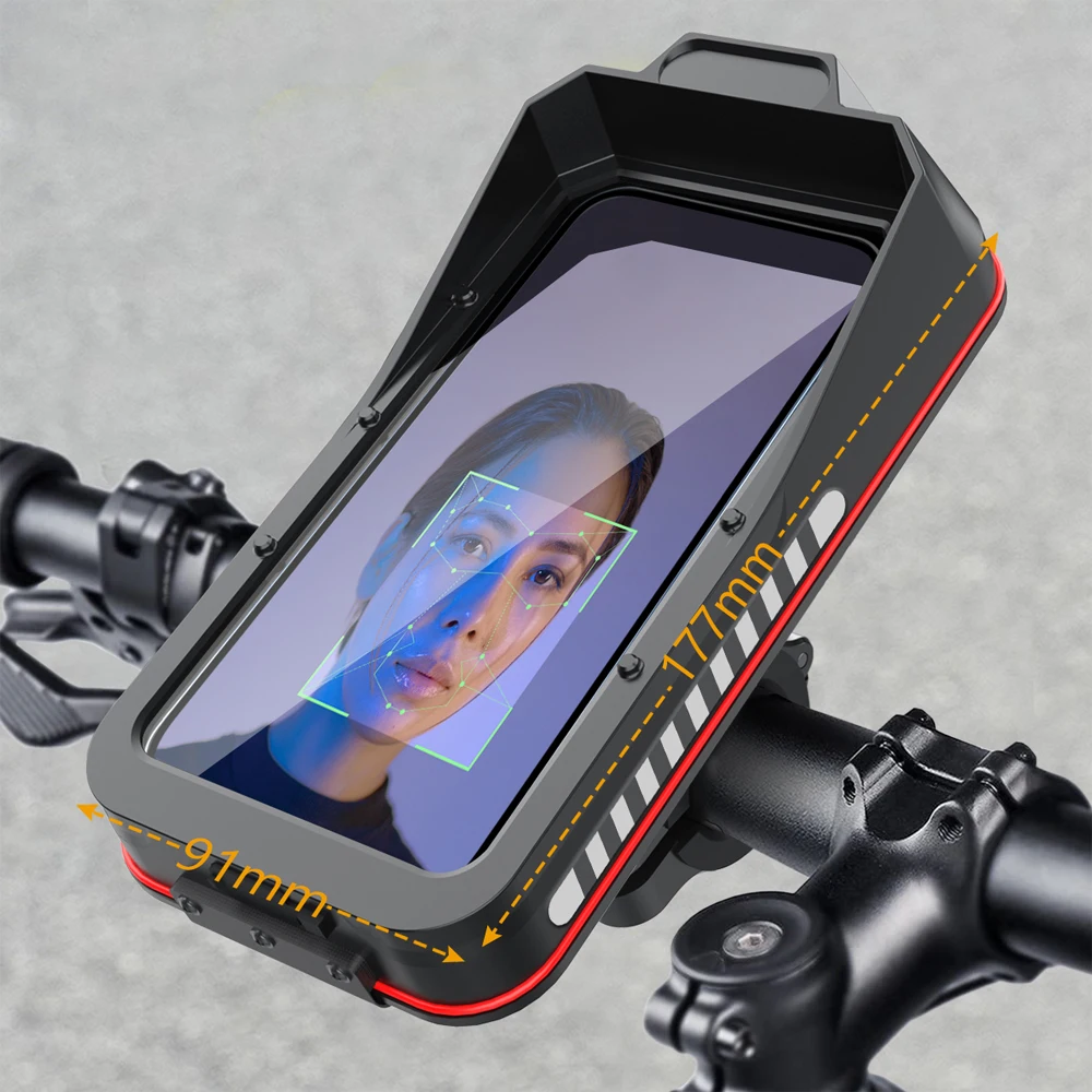 Universal Waterproof Motorcycle Bike Mobile Phone Holder Bag Case Quick Mount Bicycle MTB Motorbike Handlebar Cellphone Stand
Universal Waterproof Motorcycle Bike Mobile Phone Holder Bag Case Quick Mount Bicycle MTB Motorbike Handlebar Cellphone Stand