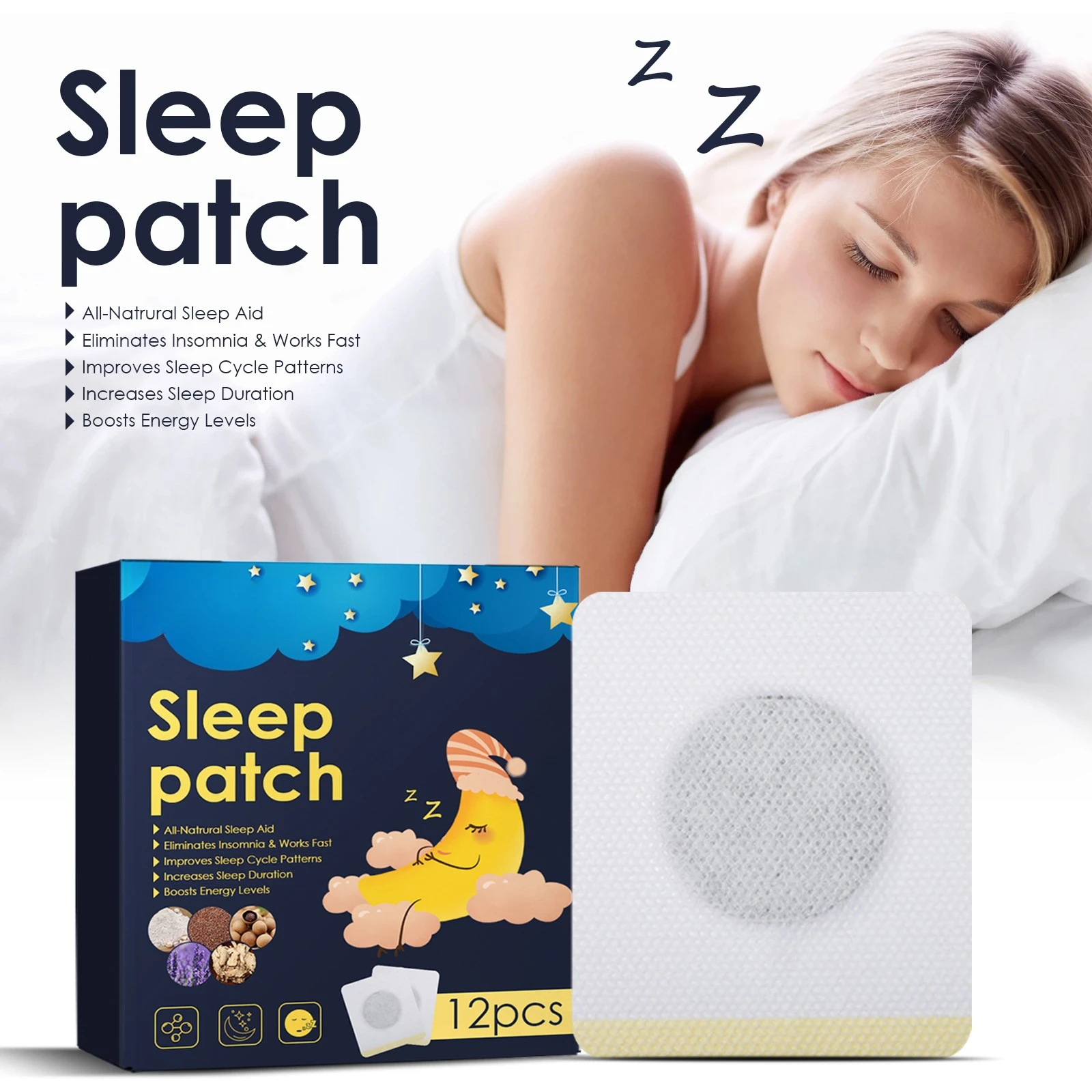 Sleep stickers, care for sleep, repair, dream, poor sleep quality, plaster acupoint navel stickers
Sleep stickers, care for sleep, repair, dream, poor sleep quality, plaster acupoint navel stickers