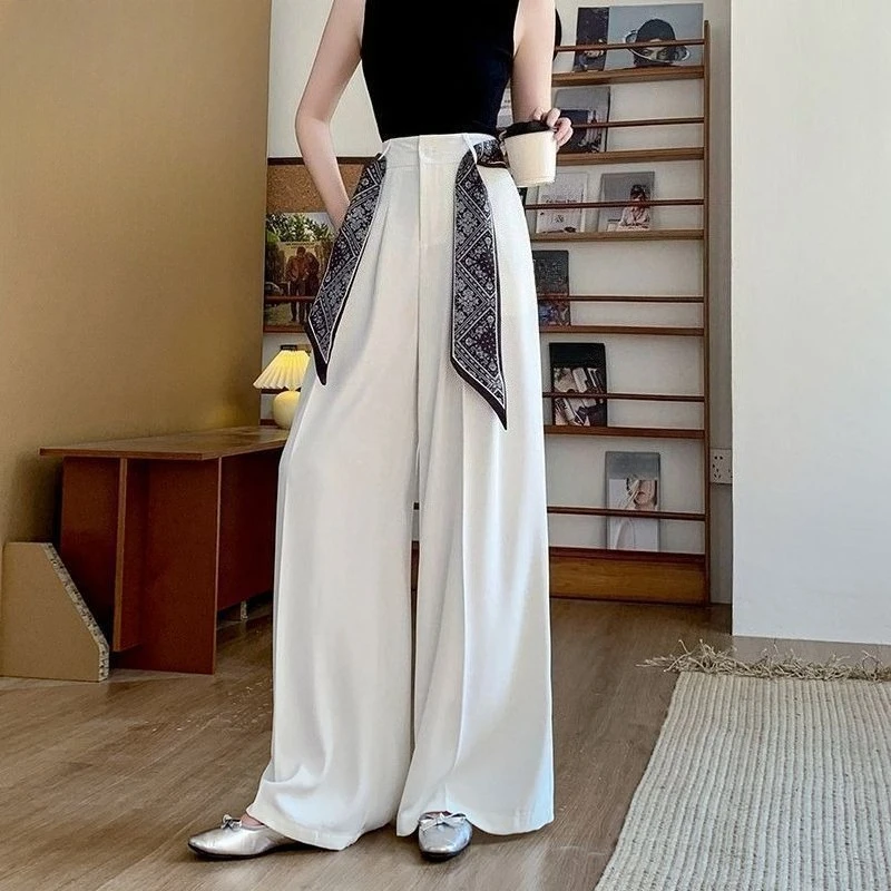 Scarf Print Wide Leg Pants for Women High Waist Loose 2026 Spring Summer Casual Long Trousers
Scarf Print Wide Leg Pants for Women High Waist Loose 2026 Spring Summer Casual Long Trousers