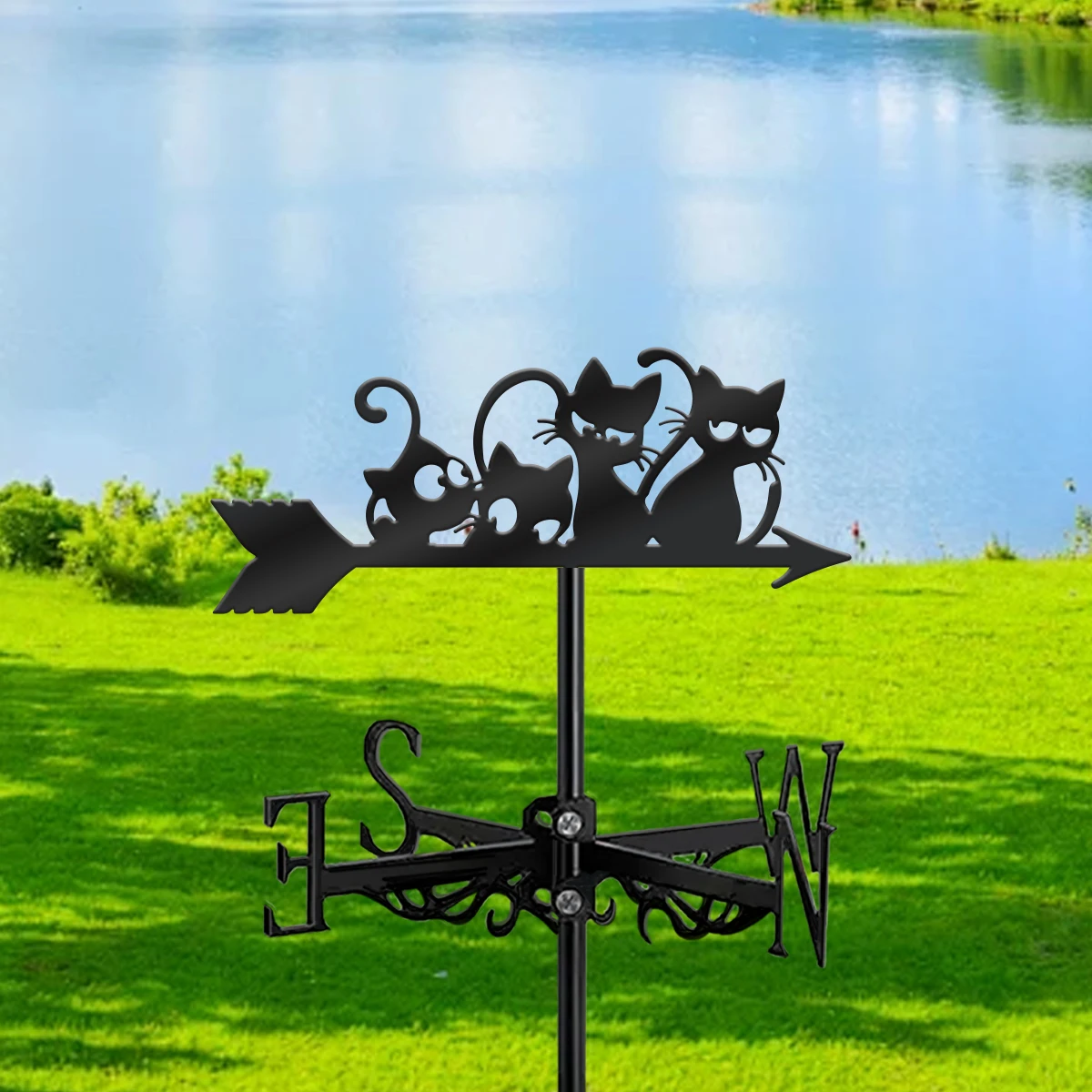 1pc Modern Style Metal Weathervane,Black Silhouette Garden Direction Indicator,Home Fence Farm Decor Birthday Christmas gift
1pc Modern Style Metal Weathervane,Black Silhouette Garden Direction Indicator,Home Fence Farm Decor Birthday Christmas gift