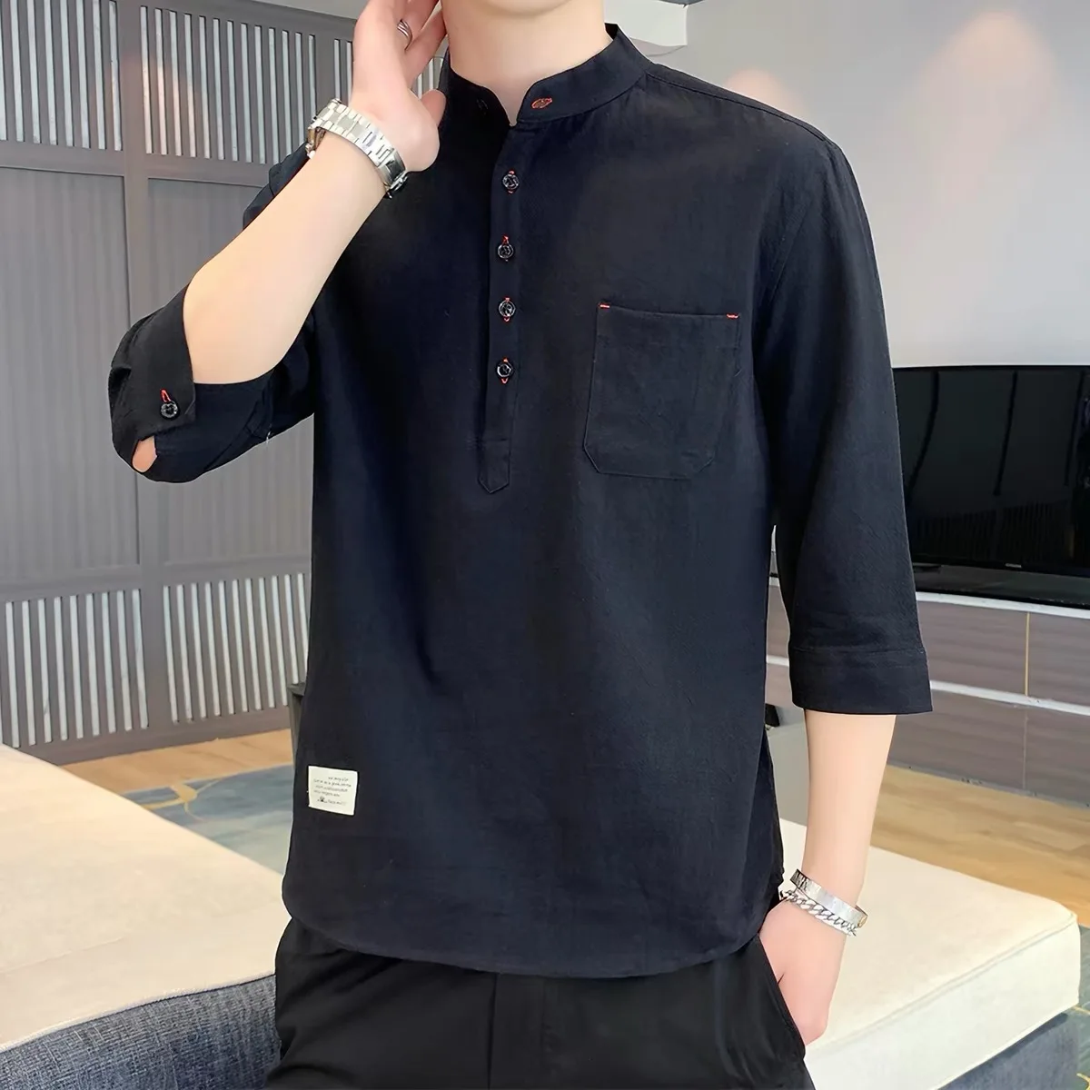 Cotton Linen Men's T-Shirt Crew Neck Short Sleeve Summer Breathable Comfortable Casual Style Color Shirt for Men And Women
Cotton Linen Men's T-Shirt Crew Neck Short Sleeve Summer Breathable Comfortable Casual Style Color Shirt for Men And Women