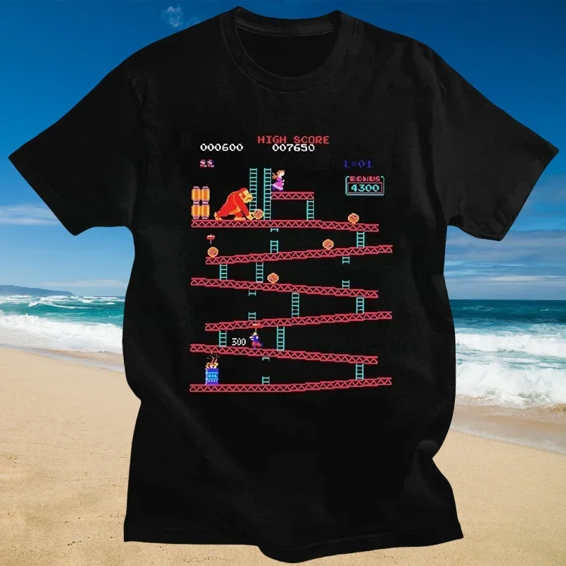 2025 Funny Donkey Kong T Shirt Men Arcade Game Collage T-shirt Vintage Cotton Tee Short Sleeve Retro Tshirt Streetwear Oversize
2025 Funny Donkey Kong T Shirt Men Arcade Game Collage T-shirt Vintage Cotton Tee Short Sleeve Retro Tshirt Streetwear Oversize