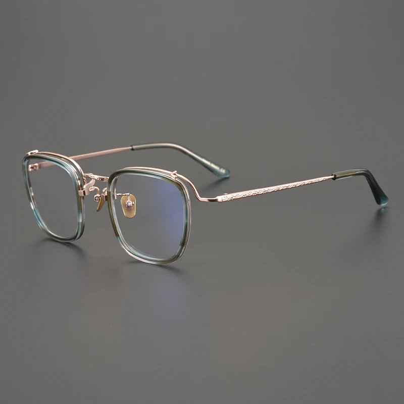2025 new Japanese designer tortoiseshell square glasses frame, retro plate engraved gold, handmade literary glasses frame
2025 new Japanese designer tortoiseshell square glasses frame, retro plate engraved gold, handmade literary glasses frame