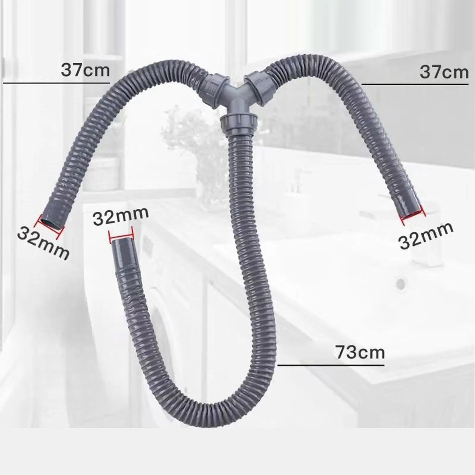 Double Sink Three Way Drain Professional, Sewer Drain Pipe Drainage Hose P Trap for Restroom, Waste Water Kitchen Wash Basin
Double Sink Three Way Drain Professional, Sewer Drain Pipe Drainage Hose P Trap for Restroom, Waste Water Kitchen Wash Basin