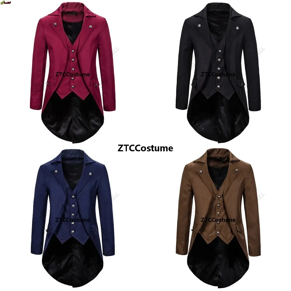 Mens Medieval Vintage Tailcoat Jacket Victorian Gothic Steampunk Costume Blazer for Cosplay Party Prom Stage
Mens Medieval Vintage Tailcoat Jacket Victorian Gothic Steampunk Costume Blazer for Cosplay Party Prom Stage