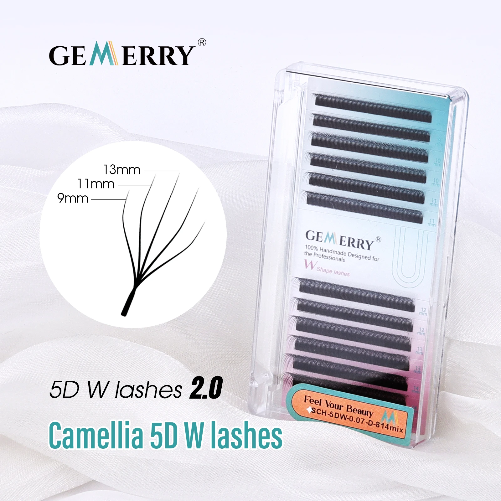 GEMERRY Camellia 5D W Lash Extension Classic Natural Different Length handmade False Eyelashes Makeup Soft Premade Fan Lashes
GEMERRY Camellia 5D W Lash Extension Classic Natural Different Length handmade False Eyelashes Makeup Soft Premade Fan Lashes