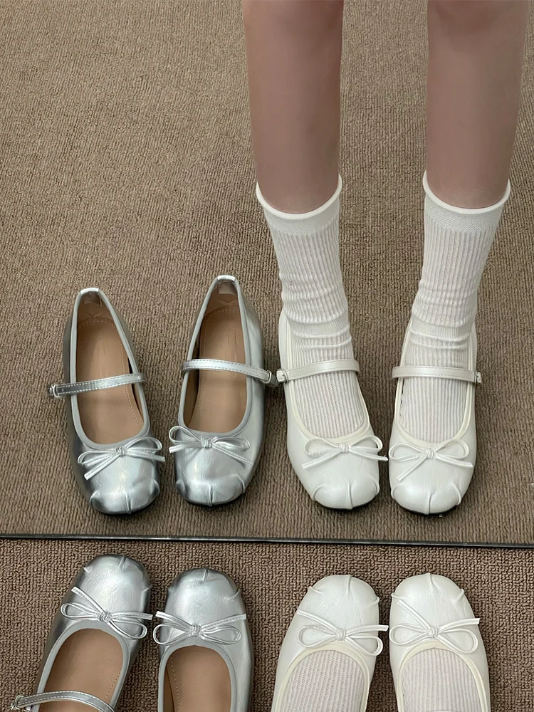 Spring 2026 Women's Fashion Thick Bottom Mary Jane Shoes Slip-On Sweet Bow Knot Casual Shoes round Toe Rubber Outsole PU Inner
Spring 2026 Women's Fashion Thick Bottom Mary Jane Shoes Slip-On Sweet Bow Knot Casual Shoes round Toe Rubber Outsole PU Inner