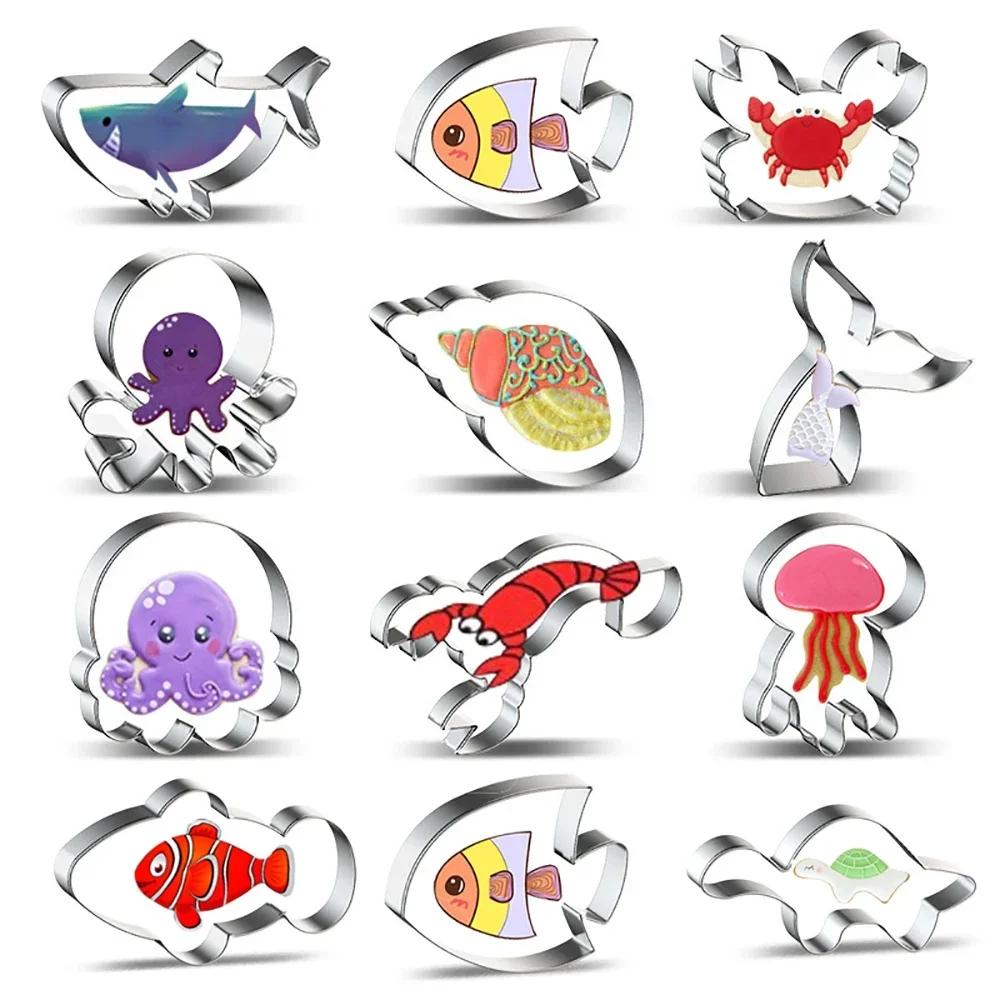 1Pcs Marine Animals Cookie Cutter Stainless Steel Fondant Cutter Baking Cookie Mold Biscuit Mould Baking Decoration Tools
1Pcs Marine Animals Cookie Cutter Stainless Steel Fondant Cutter Baking Cookie Mold Biscuit Mould Baking Decoration Tools