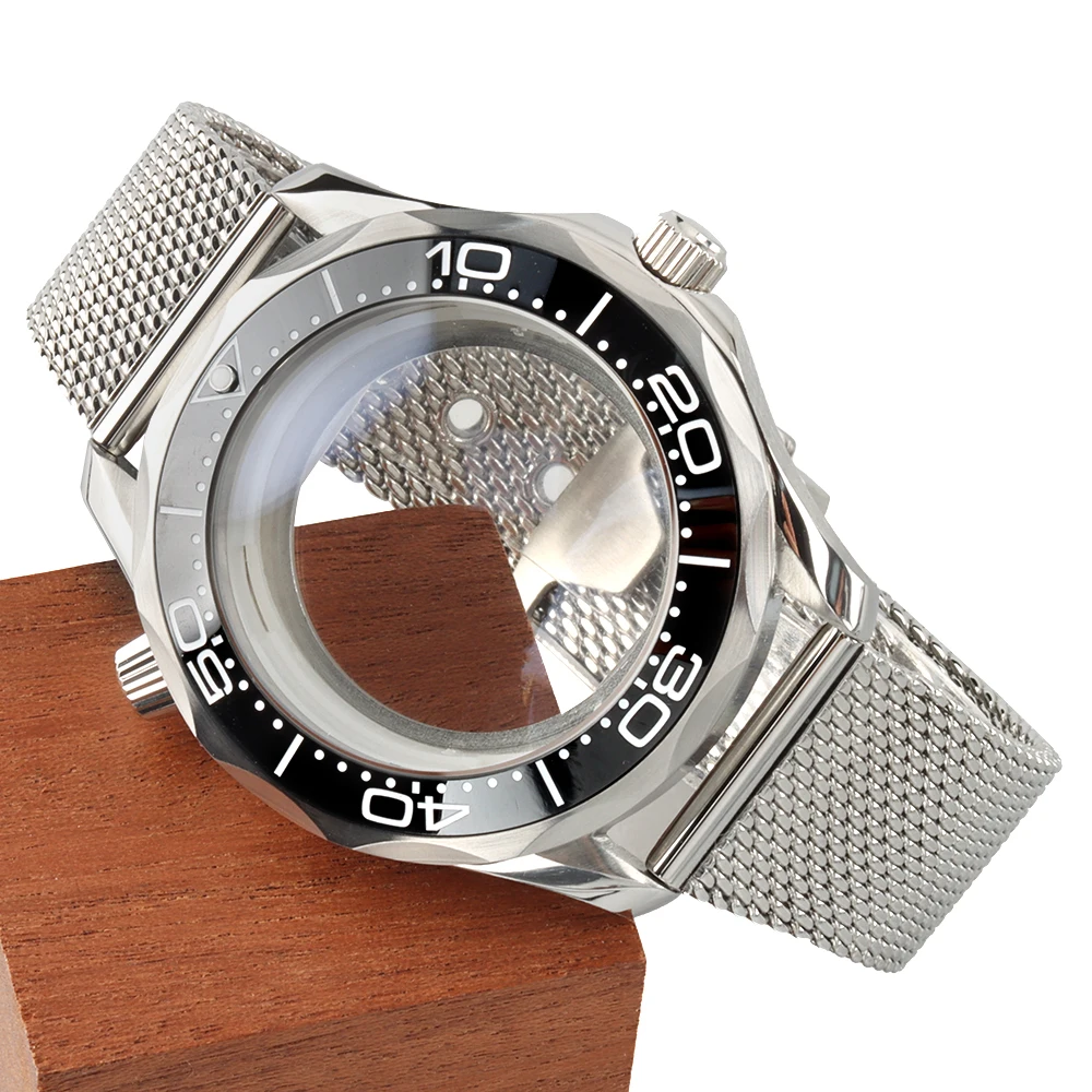 For Seamaster 300 Stainless Steel 41mm Watch Case 10ATM Waterproof Stainless Steel Mesh Bracelet Fit Seiko NH35 NH36 Movement
For Seamaster 300 Stainless Steel 41mm Watch Case 10ATM Waterproof Stainless Steel Mesh Bracelet Fit Seiko NH35 NH36 Movement