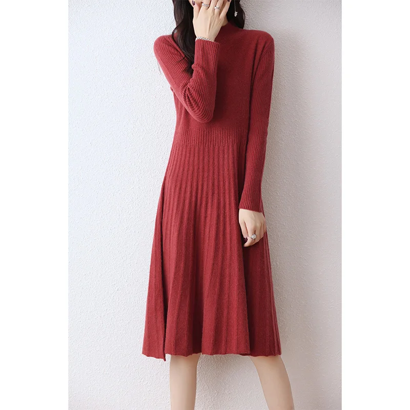 2023 Winter Sweaters Dresses For Women 100% Wool Knitted Dress For Women Hot Sale Long Style 5Colors Jumpers DR01
2023 Winter Sweaters Dresses For Women 100% Wool Knitted Dress For Women Hot Sale Long Style 5Colors Jumpers DR01