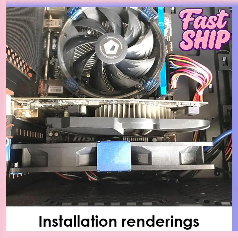 PCI Slot Dual Fan Mount Rack Bracket for 90mm 120mm PC Graphics Card Cooling Fan