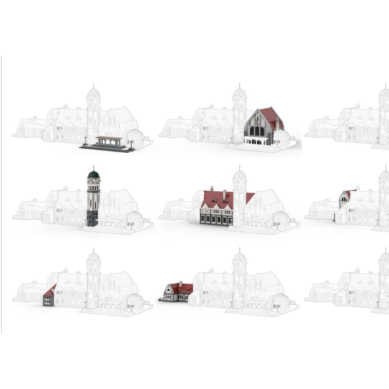 MOC-93444 New Iconic City Train Station Street View Building Blocks Model 9527 PartsMOC Creative Boys Kids Birthday Toy Gift
MOC-93444 New Iconic City Train Station Street View Building Blocks Model 9527 PartsMOC Creative Boys Kids Birthday Toy Gift