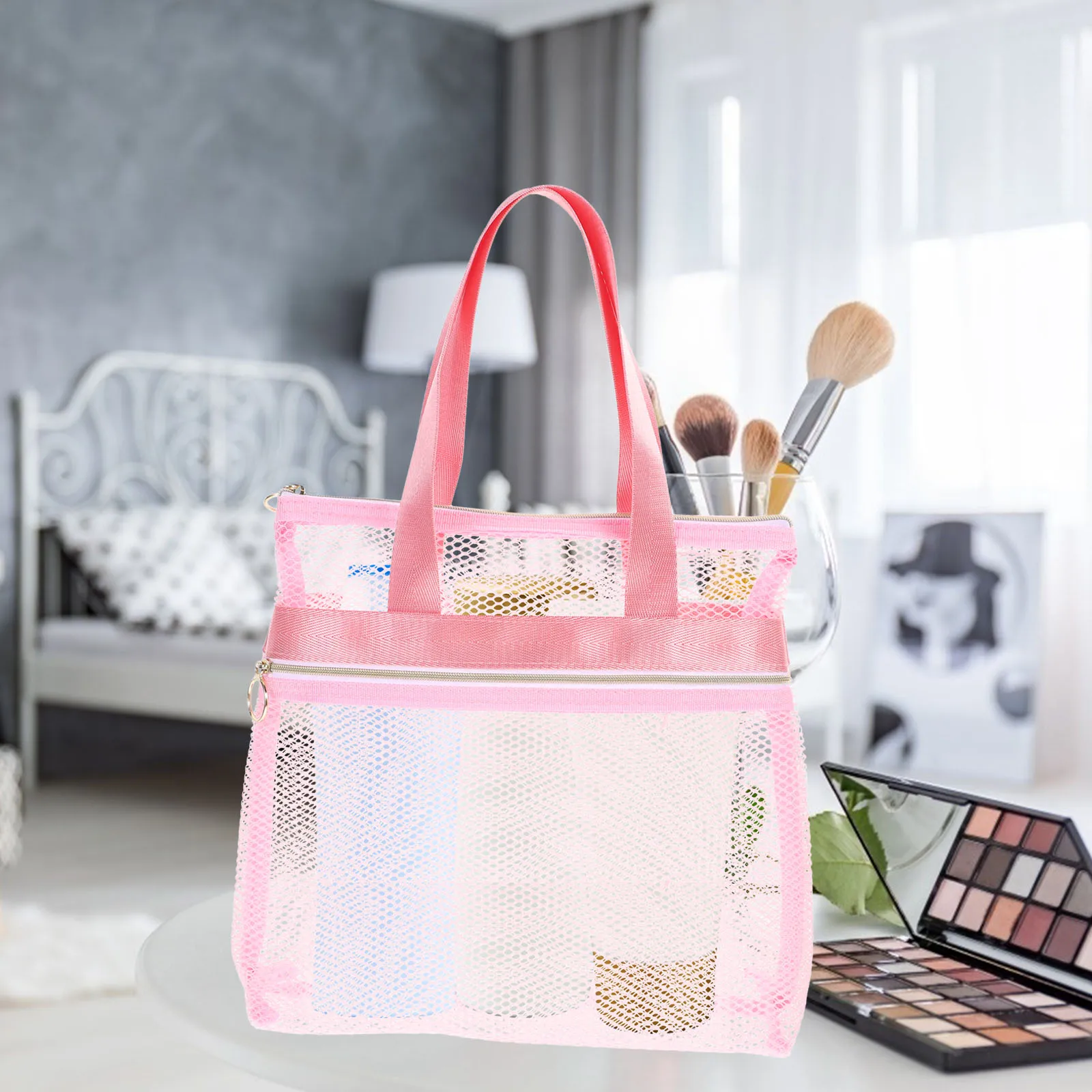 Travel Toiletry Tote Mesh Storage Swimsuit Essentials Portable Pouch Multi Pocket Multi-Pocket Beach Bag Nylon Hand Bag
Travel Toiletry Tote Mesh Storage Swimsuit Essentials Portable Pouch Multi Pocket Multi-Pocket Beach Bag Nylon Hand Bag