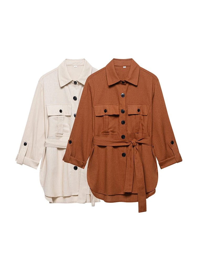 SIYANG Women Fashion With Pockets Solid Belt Single Breasted Jackets Vintage Lapel Neck Long Sleeves Female Chic Lady Outfits
SIYANG Women Fashion With Pockets Solid Belt Single Breasted Jackets Vintage Lapel Neck Long Sleeves Female Chic Lady Outfits
