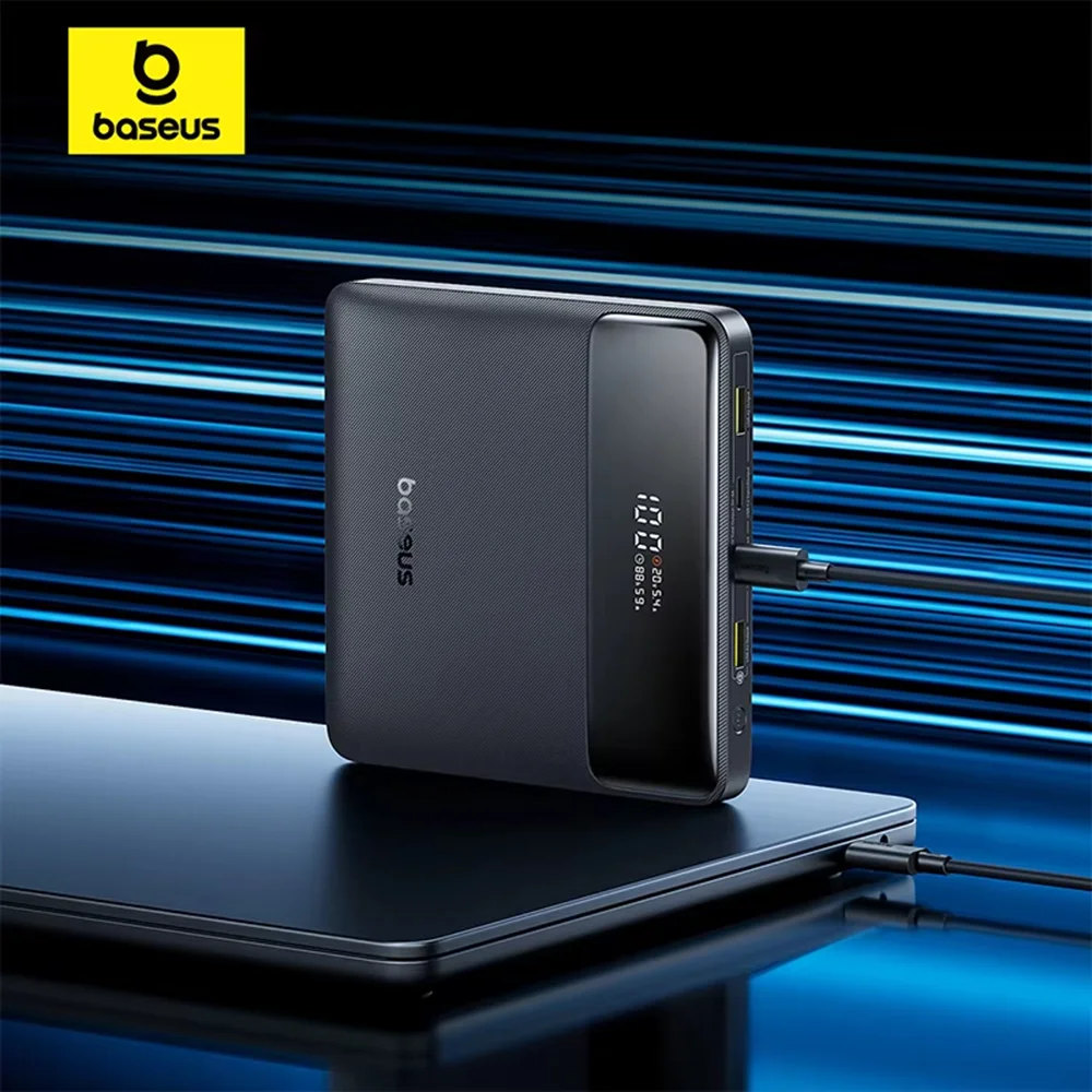 Baseus Blade H1 100W 20000mAh Power Bank Fast Charging Type C Powerbank External Battery for Laptop For iPhone 16 15 Pro Max
Baseus Blade H1 100W 20000mAh Power Bank Fast Charging Type C Powerbank External Battery for Laptop For iPhone 16 15 Pro Max